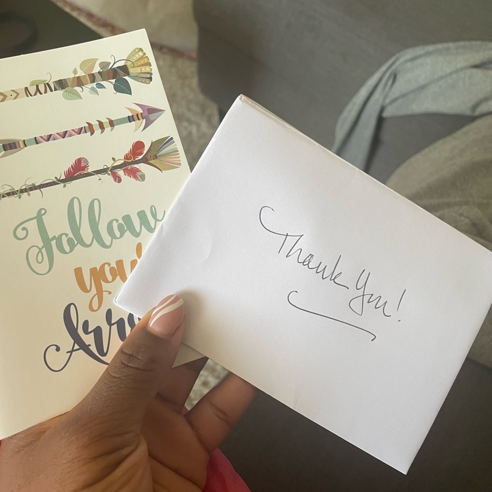 I love when I purchase things from Poshmark and I get notes like this 🫶🏾